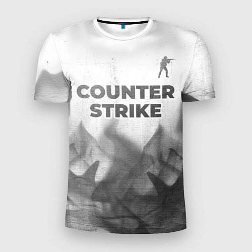 Мужская спорт-футболка Counter Strike - white gradient посередине / 3D-принт – фото 1
