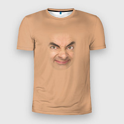 Мужская спорт-футболка Лицо мистера Бина