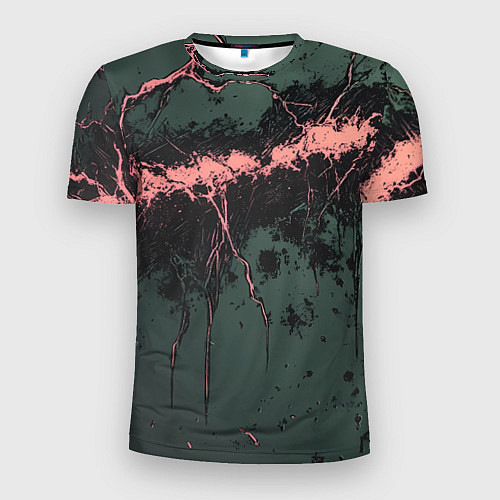 Мужская спорт-футболка Гранж потертая текстура / 3D-принт – фото 1