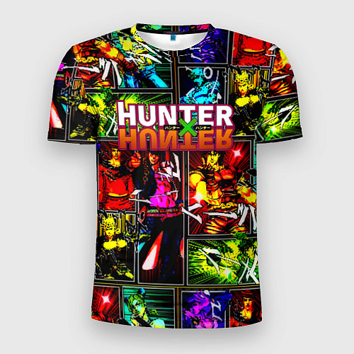 Мужская спорт-футболка Hunter x hunter neon anime / 3D-принт – фото 1