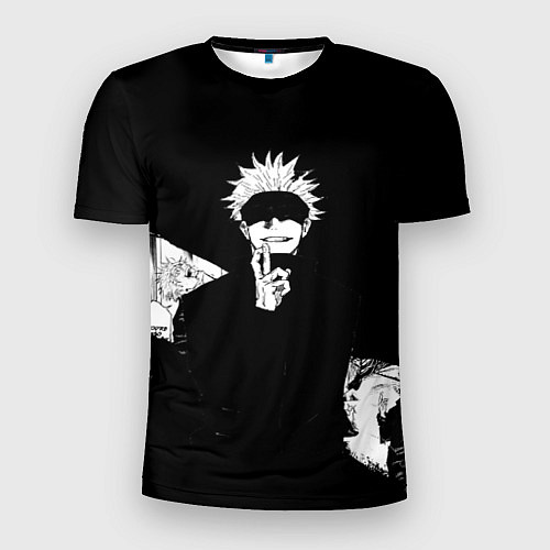 Мужская спорт-футболка Сатору годжо битва / 3D-принт – фото 1