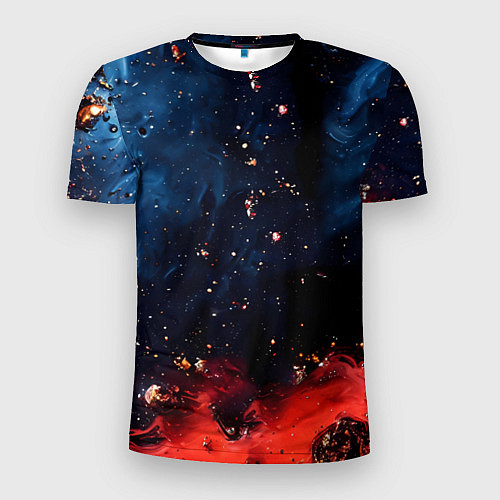 Мужская спорт-футболка Багровый туман / 3D-принт – фото 1