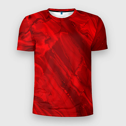 Мужская спорт-футболка Красный камень абстракция / 3D-принт – фото 1