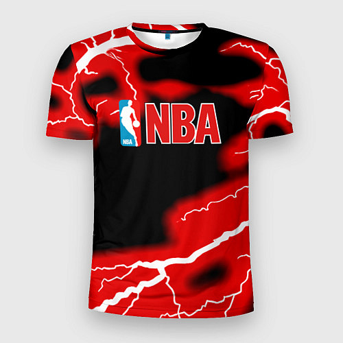 Мужская спорт-футболка NBA шторм / 3D-принт – фото 1