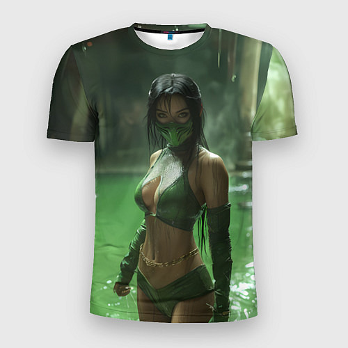 Мужская спорт-футболка Джейд в кислоте / 3D-принт – фото 1