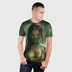 Футболка спортивная мужская Джейд в кислоте Mortal Kombat, цвет: 3D-принт — фото 2