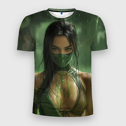 Мужская спорт-футболка Джейд в кислоте Mortal Kombat / 3D-принт – фото 1