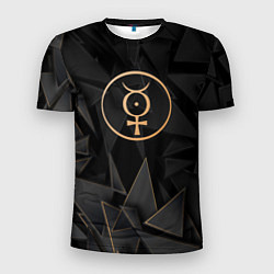 Мужская спорт-футболка Marilyn Manson golden poly