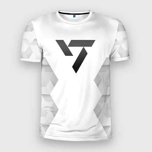 Мужская спорт-футболка Seventeen white poly / 3D-принт – фото 1