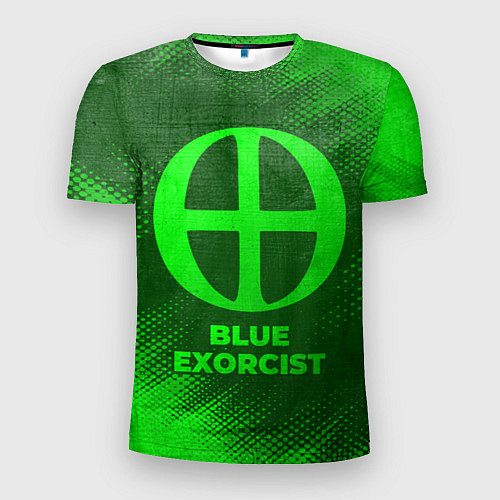Мужская спорт-футболка Blue Exorcist - green gradient / 3D-принт – фото 1