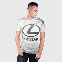 Футболка спортивная мужская Lexus - white gradient, цвет: 3D-принт — фото 2
