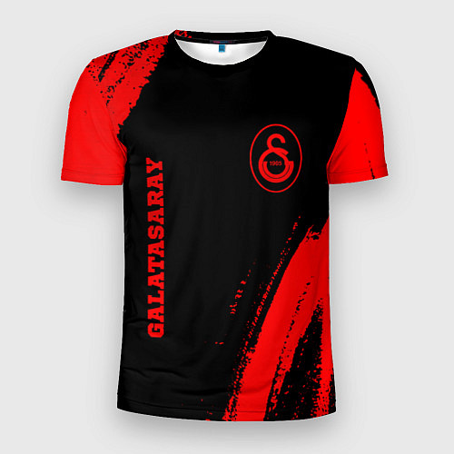 Мужская спорт-футболка Galatasaray - red gradient вертикально / 3D-принт – фото 1
