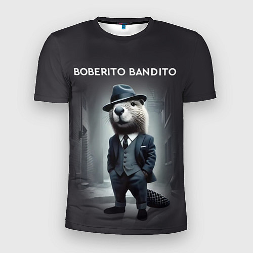 Мужская спорт-футболка Бобер бандин мем / 3D-принт – фото 1
