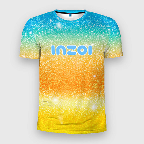 Мужская спорт-футболка Inzoi лого и блестки / 3D-принт – фото 1