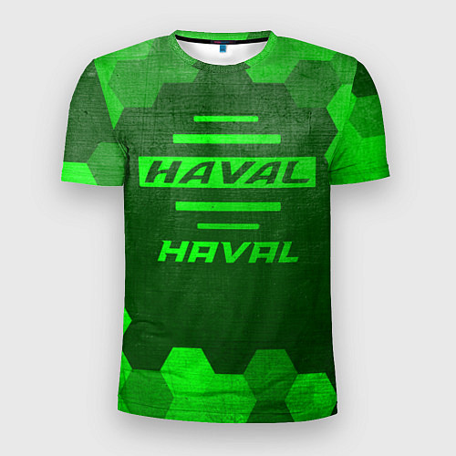 Мужская спорт-футболка Haval - green gradient / 3D-принт – фото 1