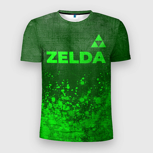 Мужская спорт-футболка Zelda - green gradient посередине / 3D-принт – фото 1