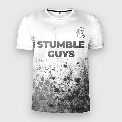 Мужская спорт-футболка Stumble Guys - white gradient посередине / 3D-принт – фото 1