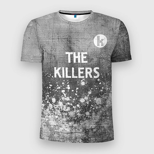 Мужская спорт-футболка The Killers - grey gradient посередине / 3D-принт – фото 1