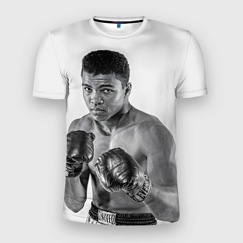 Мужская спорт-футболка Young Muhammad Ali / 3D-принт – фото 1
