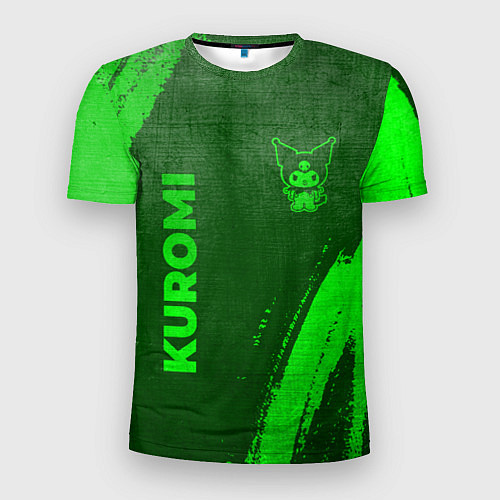 Мужская спорт-футболка Kuromi - green gradient вертикально / 3D-принт – фото 1