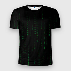 Мужская спорт-футболка Color black green