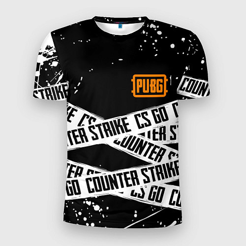 Мужская спорт-футболка CS x pubg / 3D-принт – фото 1