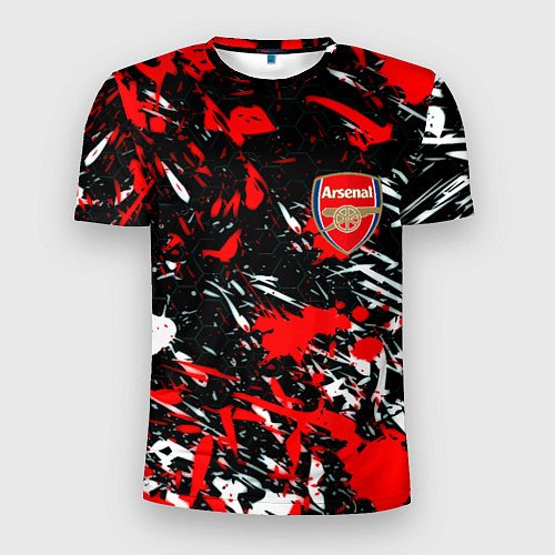 Мужская спорт-футболка Arsenal краски текстура / 3D-принт – фото 1
