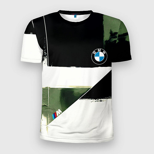 Мужская спорт-футболка BMW логотип / 3D-принт – фото 1