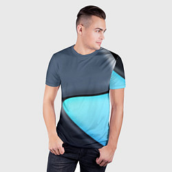 Футболка спортивная мужская Разноцветный, цвет: 3D-принт — фото 2
