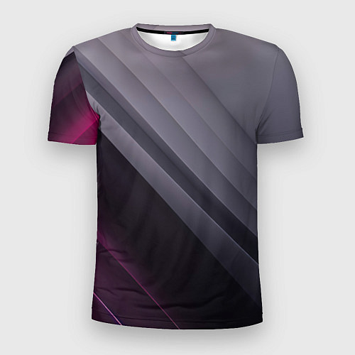 Мужская спорт-футболка Color black grey / 3D-принт – фото 1