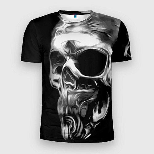 Мужская спорт-футболка Стилизованный череп / 3D-принт – фото 1
