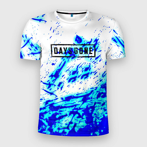 Мужская спорт-футболка Daysgone голубые краски / 3D-принт – фото 1