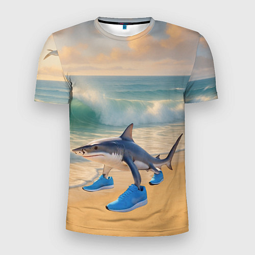 Мужская спорт-футболка Тралалеро тралала мем / 3D-принт – фото 1