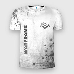 Мужская спорт-футболка Warframe - white gradient вертикально