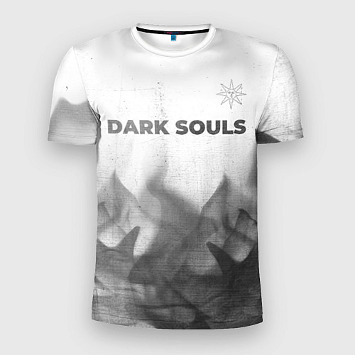 Мужская спорт-футболка Dark Souls - white gradient посередине / 3D-принт – фото 1