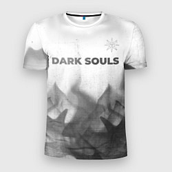 Мужская спорт-футболка Dark Souls - white gradient посередине