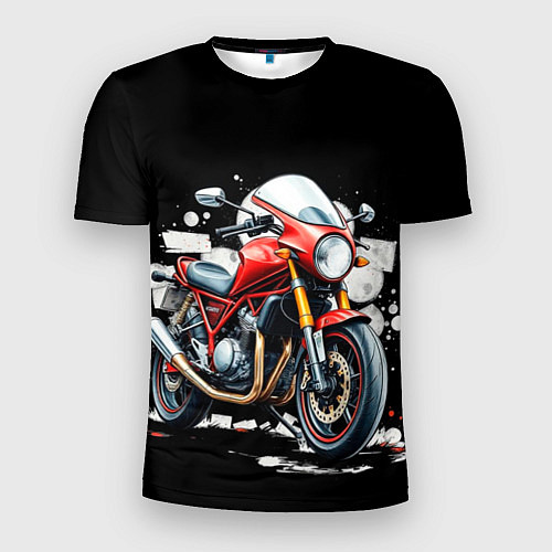Мужская спорт-футболка Red Moto / 3D-принт – фото 1