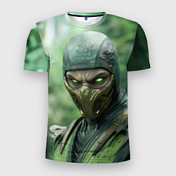 Мужская спорт-футболка Рептилия в классической маске