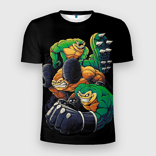 Мужская спорт-футболка Battletoads trio / 3D-принт – фото 1