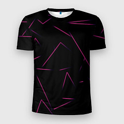 Мужская спорт-футболка Color pink line