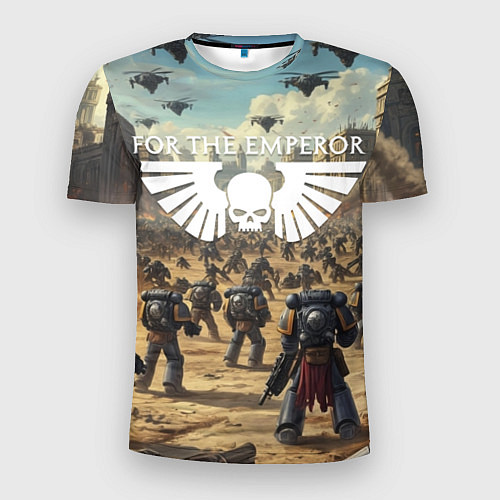 Мужская спорт-футболка Warhammer 40k поле боя / 3D-принт – фото 1