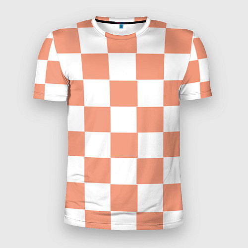 Мужская спорт-футболка Квадраты оранжевые / 3D-принт – фото 1