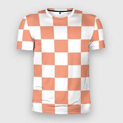 Футболка спортивная мужская Квадраты оранжевые, цвет: 3D-принт