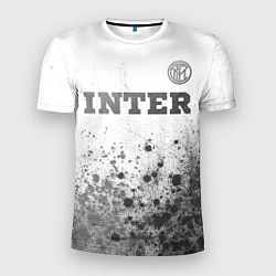 Мужская спорт-футболка Inter - white gradient посередине