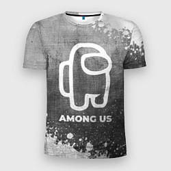 Мужская спорт-футболка Among Us - grey gradient