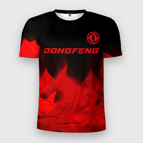 Мужская спорт-футболка Dongfeng - red gradient посередине / 3D-принт – фото 1