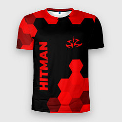 Футболка спортивная мужская Hitman - red gradient вертикально, цвет: 3D-принт