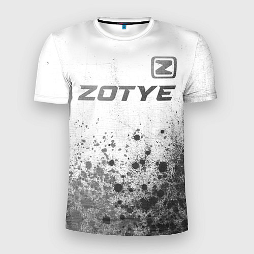 Мужская спорт-футболка Zotye - white gradient посередине / 3D-принт – фото 1