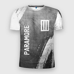 Футболка спортивная мужская Paramore - grey gradient вертикально, цвет: 3D-принт
