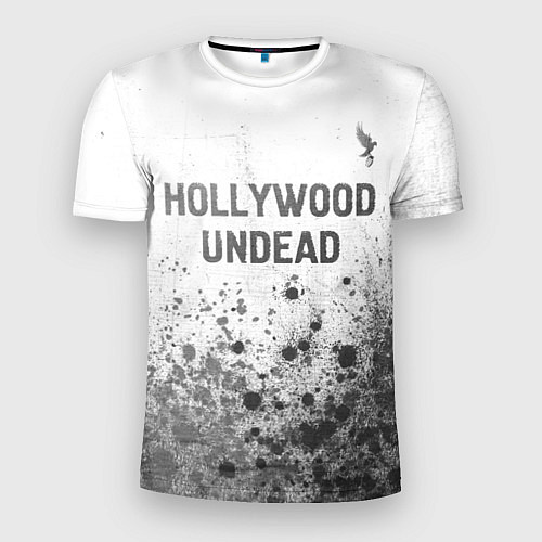 Мужская спорт-футболка Hollywood Undead - white gradient посередине / 3D-принт – фото 1